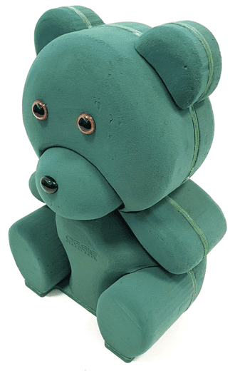 OASIS® BIOLINE® 3D Teddybär, 40 x 28 x 18 cm Steckmasse Steckschaum Blumensteckschaum Floristik DIY
