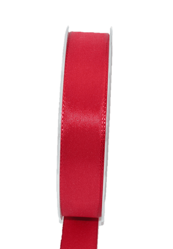 Dekoband ECONOMY, rot, Breite 25 mm, 50m Band DIY Basteln Geschenkband Schleife