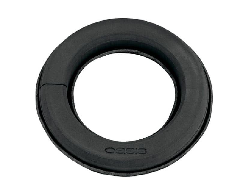 OASIS® BLACK BIOLIT® Ring, 18 cm Ø, innen: 6,5 cm Ø Steckmasse Steckschaum Blumensteckschaum Schwarz Floristik DIY 