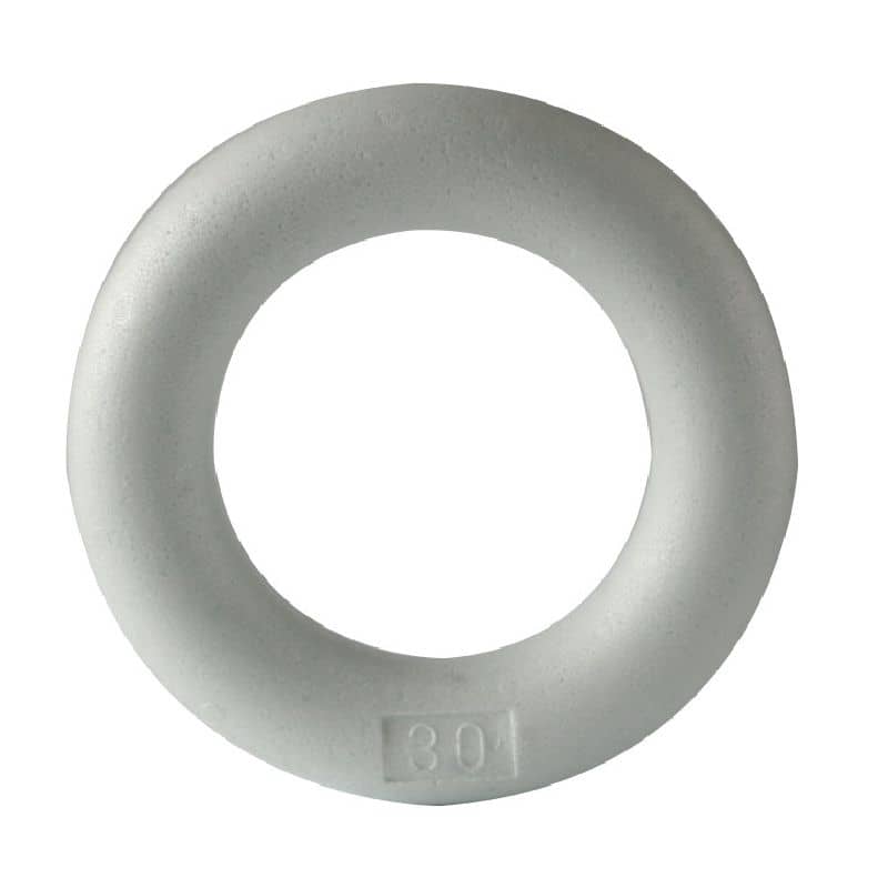 Polystyrol Ring, flach, 6 x 30 cm Ø