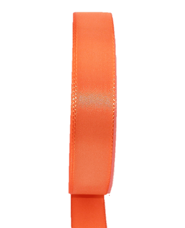 Dekoband ECONOMY, orange, Breite 25 mm, 50m Band DIY Basteln Geschenkband Schleife
