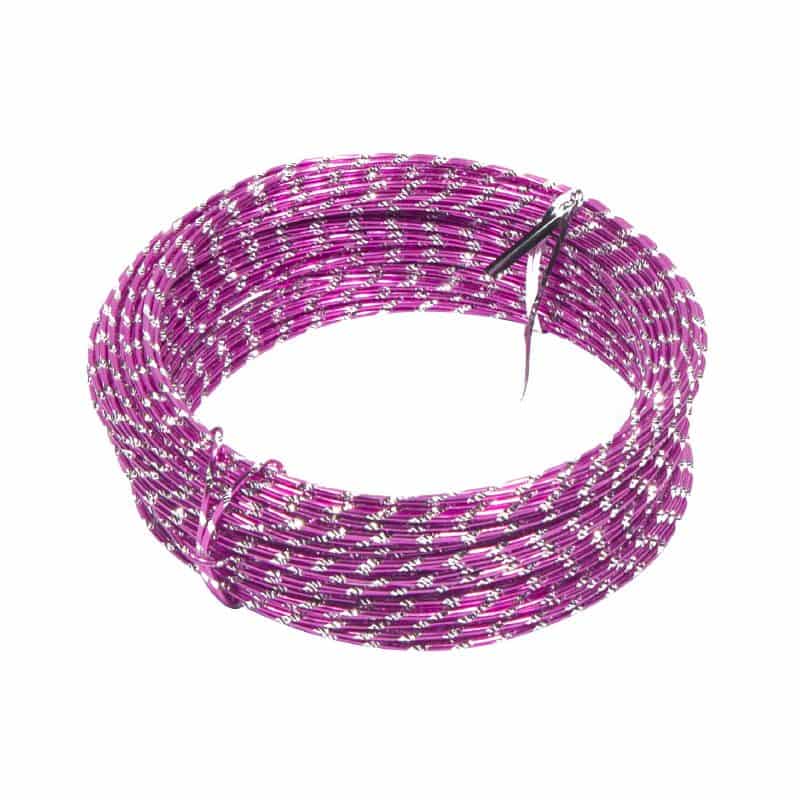 Diamond Sensation Wire / Aludraht, 30 m, 2 mm Ø, Lavendel