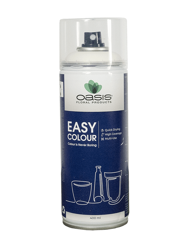 OASIS® Easy Colour Spray, elfenbein, 400 ml Floristik Farbspray Sprühfarbe Spraydose