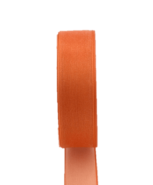 Dekoband ORGANDY, orange, Breite 25 mm, 25m Band DIY Basteln Geschenkband Schleife