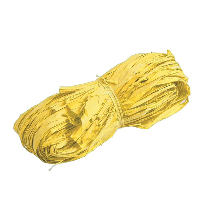 Raffia Naturbast, gelb, 25g-Beutel DIY Basteln Blumengestecke Naturprodukte