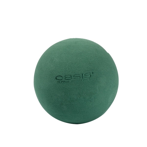 OASIS® IDEAL Kugel, 12 cm Ø, Set aus 5 Stück Steckmasse Steckschaum Blumensteckschaum Floristik DIY