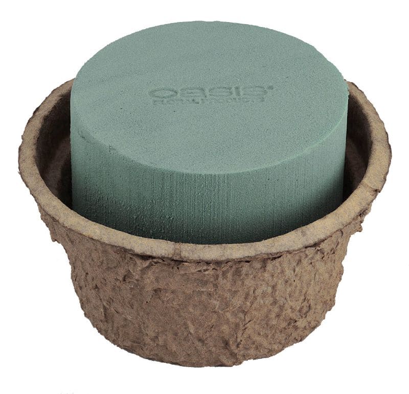 Flowerbox Oasis Steckschaum BIOLIT Ring 38cm - 2 Stück Steckmasse Für Floristik & Deko