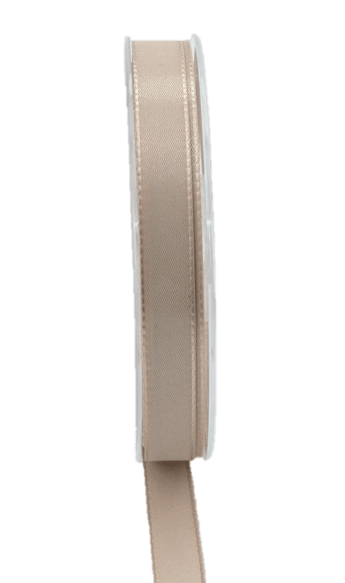 Dekoband ECONOMY, beige, Breite 15 mm, 50m Band DIY Basteln Geschenkband Schleife