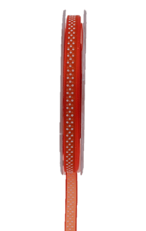 Dekoband LELE, orange, Breite 7 mm, 20m Band DIY Basteln Geschenkband Schleife