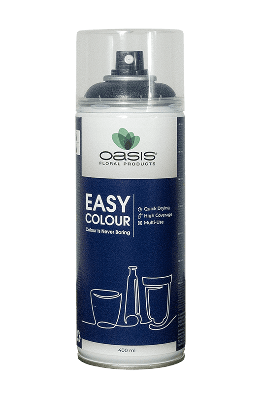 OASIS® Easy Colour Glimmer Spray, silber, 400 ml Floristik Farbspray Sprühfarbe Spraydose