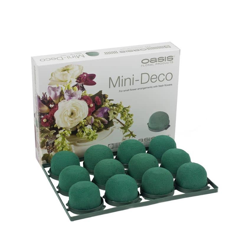 OASIS® Mini Deco IDEAL, 3,5 x 5 cm Ø Steckmasse Steckschaum Blumensteckschaum Floristik DIY 