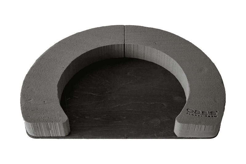 OASIS® BLACK BIOLINE® Offener Ring, außen: Ø  40 cm Schwarz Steckmasse Steckschaum Blumensteckschaum Floristik DIY