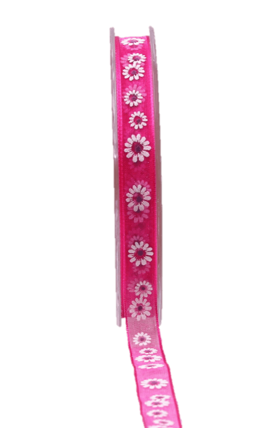 Dekoband BENT, pink, Breite 10 mm, 20m Band DIY Basteln Geschenkband Schleife