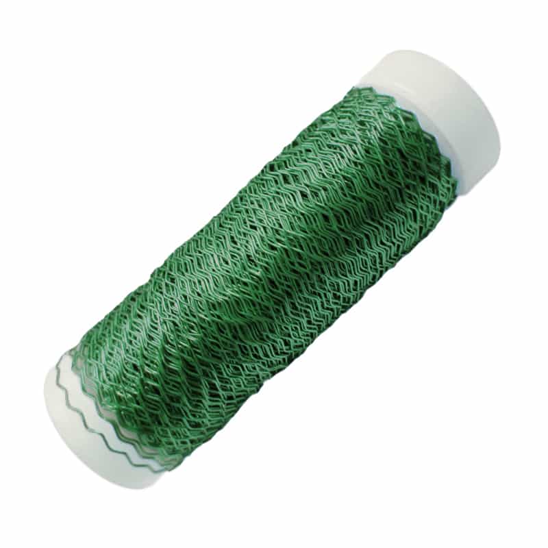 Bouilloneffektdraht, grün, Länge ca. 45 m, Ø 0,3 mm, 25g Basteldraht Blumendraht Draht Floristikbasteln DIY