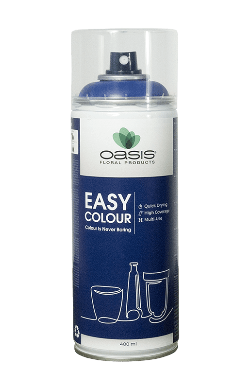 OASIS® Easy Colour Spray, dunkelblau, 400 ml Floristik Farbspray Sprühfarbe Spraydose